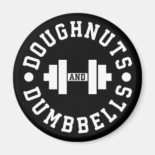 Doughnoten en paraplu's - Carbs - Funny Workout Magneet
