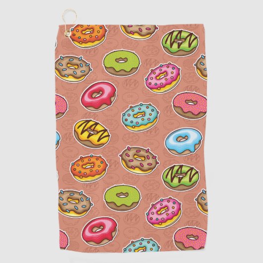 Doughnoten Golfhanddoek (Voorkant)