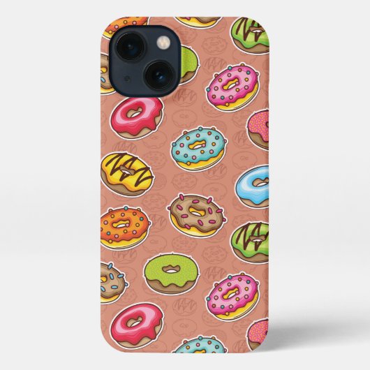 Doughnoten iPhone Hoesje (Achterkant)