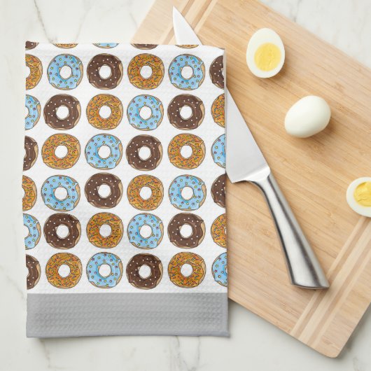 Doughnoten White Kitchen Towel Theedoek (Quarter Fold)
