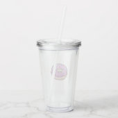 Doughnut - Acryltumbler Acryl Drinkbeker (Achterkant)