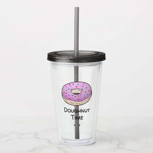 Doughnut Acryltumbler Acryl Drinkbeker (Voorkant)