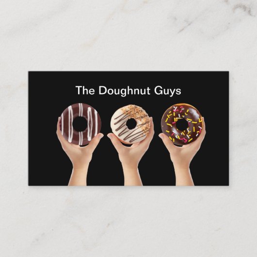 Doughnut boulangerie Client Loyauté Cartes de visi (Devant)