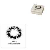Doughnut Business Art Stamp Rubberstempel (Gestempeld)