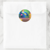 Doughnut Dave Ronde Sticker (Tas)
