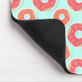 Doughnut Donut Pattern, Pink and Blue Muismat (Hoek)