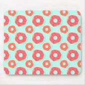 Doughnut Donut Pattern, Pink and Blue Muismat (Voorkant)