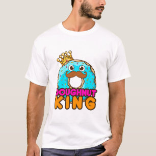 Doughnut King Donut Lover Mannen Boys T-shirt