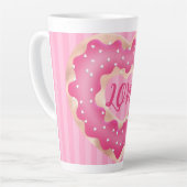 Doughnut Lover Pink Latte Mok (Linkerhoek)