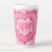 Doughnut Lover Pink Latte Mok (Voorkant)