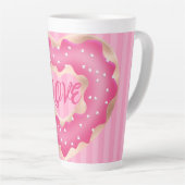 Doughnut Lover Rose Latte Mug (Angle droit)