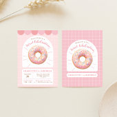 Doughnut rose Sweet Shop Anniversaire Invitation