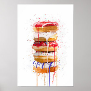Doughnut Stapel Poster