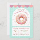 Doughnut Sweet Shop Invitation Anniversaire (Devant)