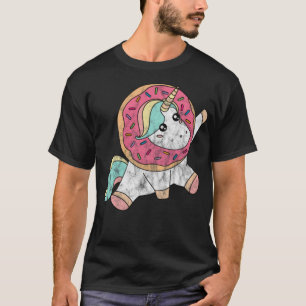 Doughnut Unicorn Magic Sprinkle pasteert piraat sh T-shirt