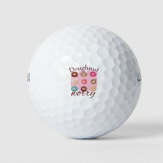 Doughnut Worry Golfballen (Voorkant)