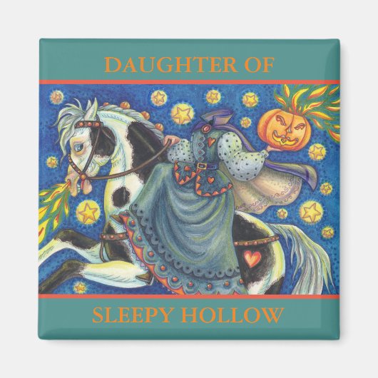 DOUGHTER VAN SLEEPY HOLLOW HALLOWEEN MAGNET Square Magneet (Voorkant)