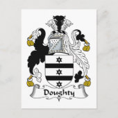Doughty Family Crest Briefkaart (Voorkant)