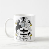 Doughty Family Crest Koffiemok (Links)