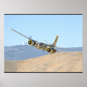 Douglas A26 InVader, Aerial Uitzicht_WWII Planes Poster
