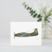 Douglas A-1E Skyraider Briefkaart (Staand voorkant)