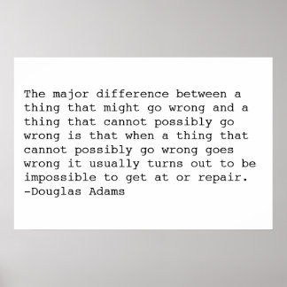 Douglas Adams Poster