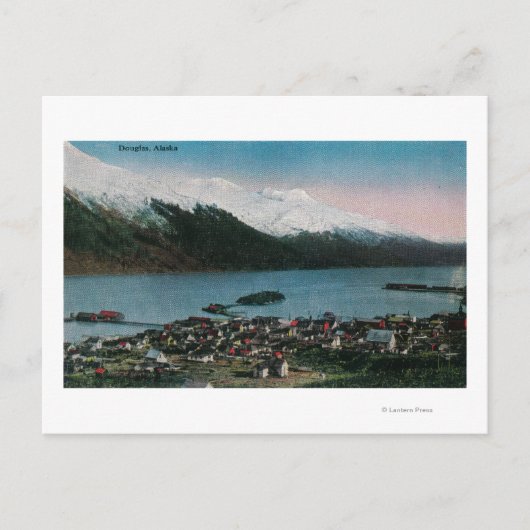 Douglas, Alaska Town ViewDouglas, AK Briefkaart (Voorkant)