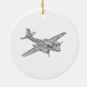 Douglas B-26 Invader Keramisch Ornament (Achterkant)
