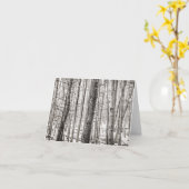 Douglas Bossen Zwart en Wit Kaart (Gele Bloem)