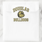 Douglas Bulldogs Vierkante Sticker (Tas)