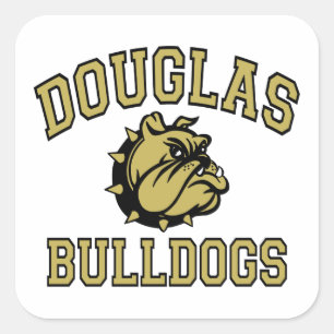 Douglas Bulldogs Vierkante Sticker