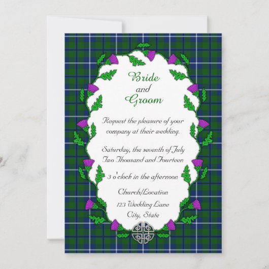 Douglas Celtic Wedding Kaart (Voorkant)