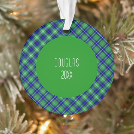 Douglas Clan Tartan Scottish Pset Ornament (Boom)