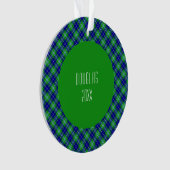 Douglas Clan Tartan Scottish Pset Ornament (voorkant)
