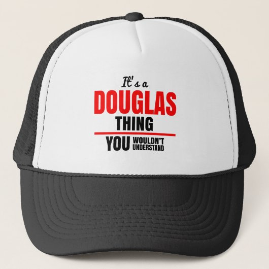 Douglas dat je niet zou begrijpen trucker pet (Voorkant)