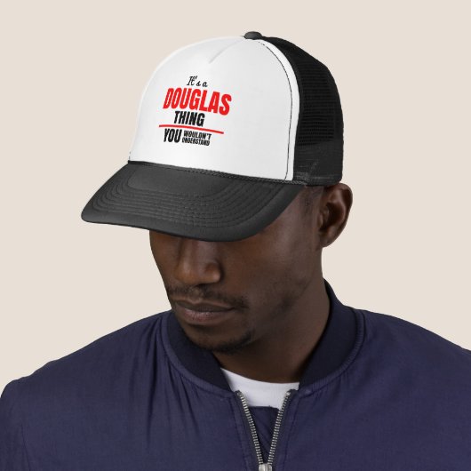 Douglas dat je niet zou begrijpen trucker pet (In situ)