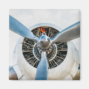 Douglas DC-3 Vliegtuig. propeller Magneet