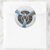 Douglas DC-3 Vliegtuig. propeller Ronde Sticker (Tas)