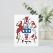Douglas Family Crest Briefkaart (Staand voorkant)