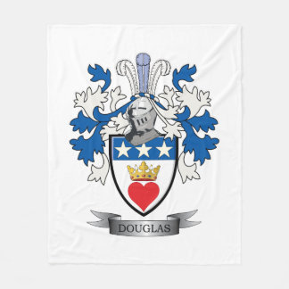 Douglas Family Crest Coat of Arms Fleece Deken