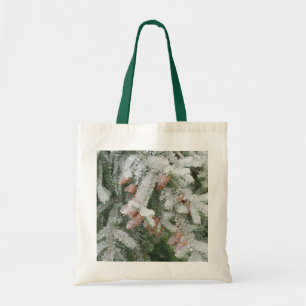 Douglas Fir Bedekt met ijs Tote Bag