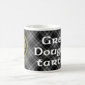 Douglas "FORWARD" Crest on Grey Douglas Tartan Mok (Center)
