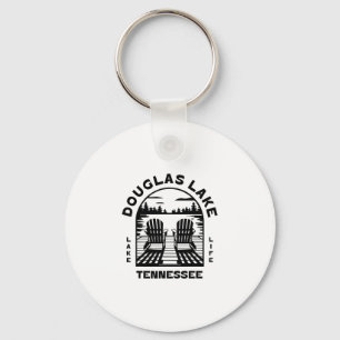 Douglas Lake Tennessee Buitenactiviteiten Vintage Sleutelhanger