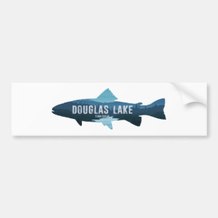 Douglas Lake Tennessee Fish Bumpersticker