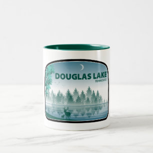 Douglas Lake Tennessee Herten Tweekleurige Koffiemok