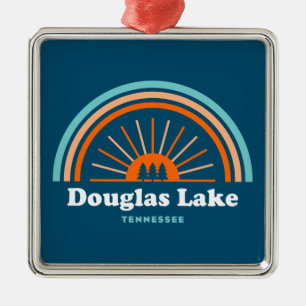 Douglas Lake Tennessee Rainbow Metalen Ornament
