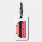 Douglas Lake Tennessee Red Sunrise Bagagelabel (Achterkant verticaal)