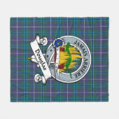 Douglas Modern Clan Badge Tartan Pset Fleece Deken (Voorkant (Horizontaal))