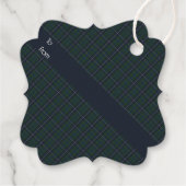 Douglas Modern Original Scottish Tartan Bedankjes Labels (Achterkant)