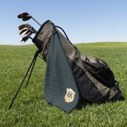 Douglas Modern Original Scottish Tartan Golfhanddoek (Groen)